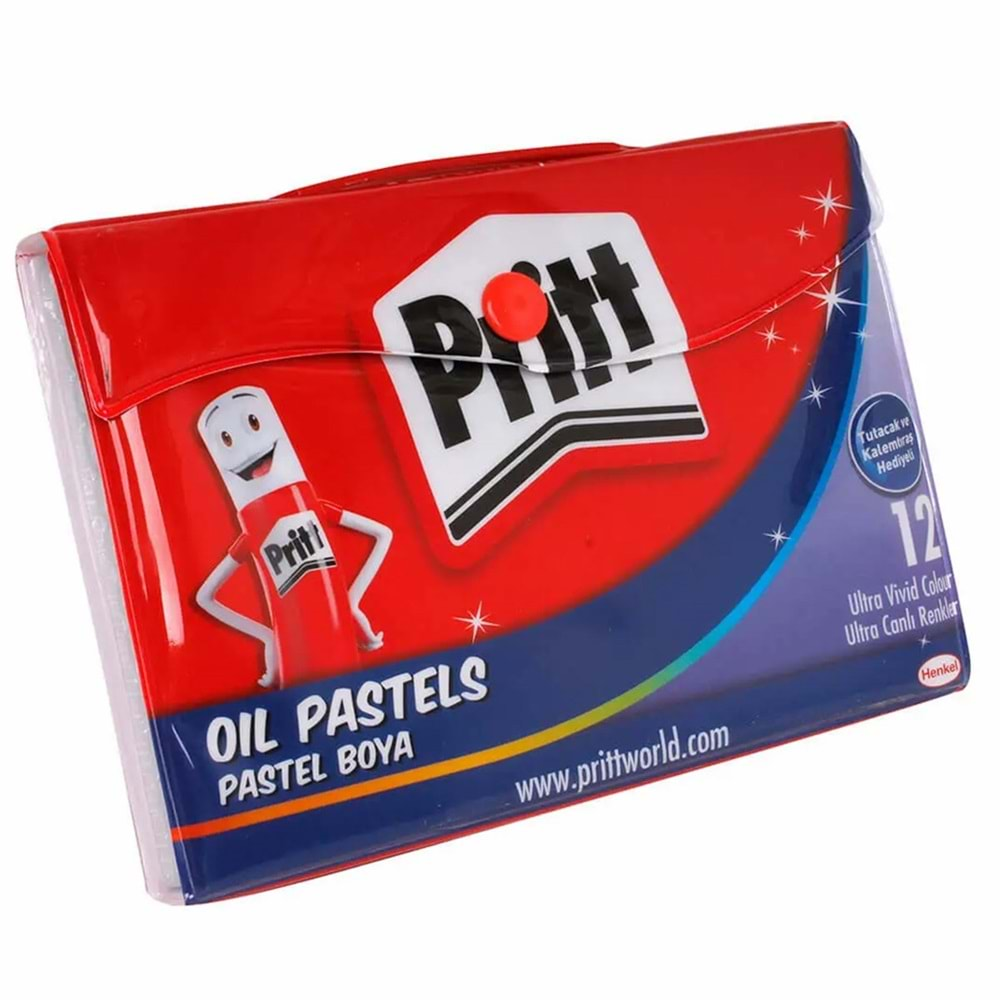 pritt pastel boya çantalı 12 li