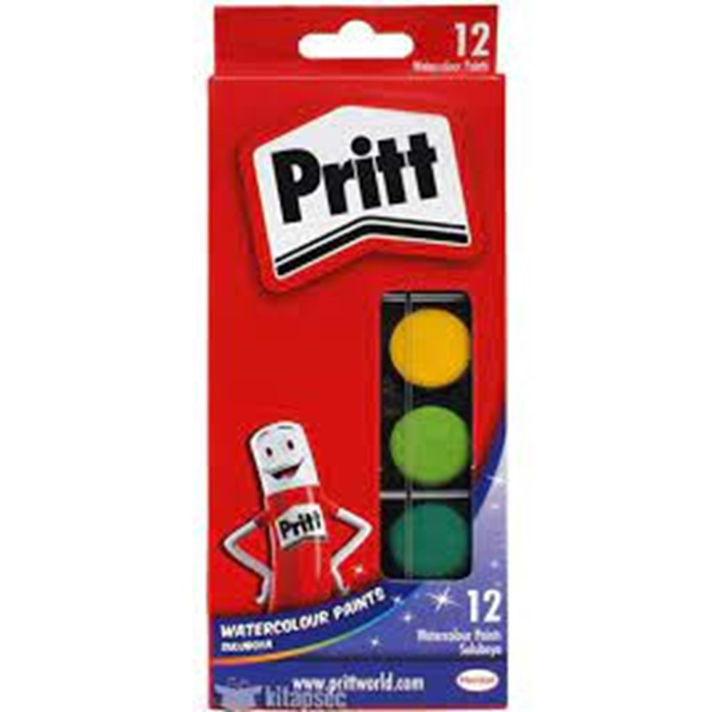 pritt sulu boya 12 li küçük tablet