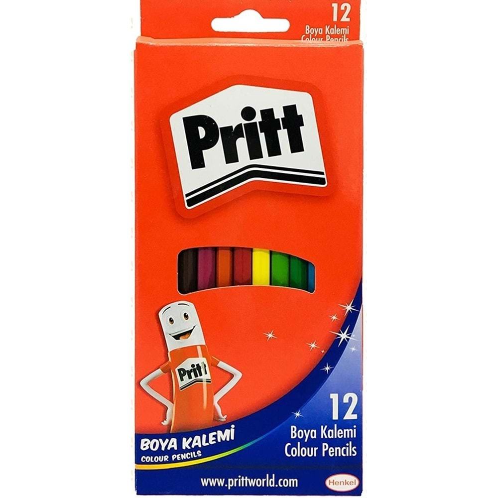 pritt kuru boya 12 li karton kutu