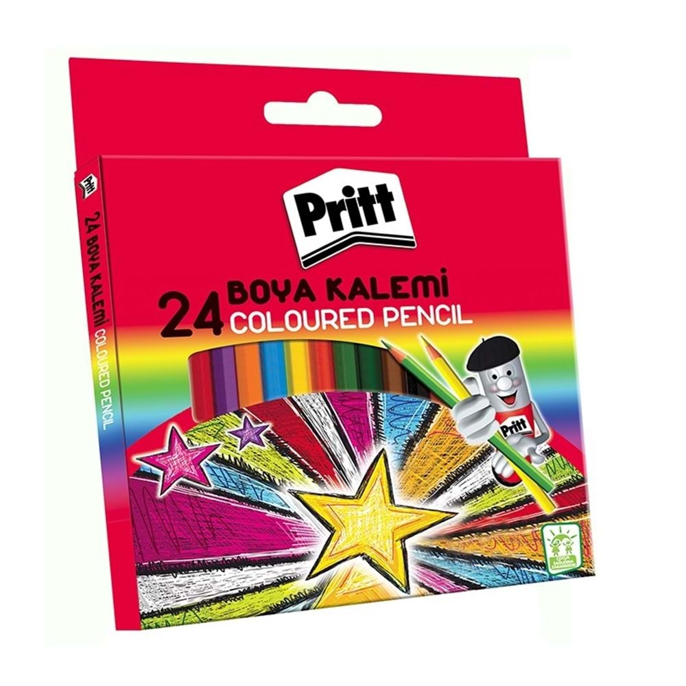 pritt kuru boya 24 lü karton kutu