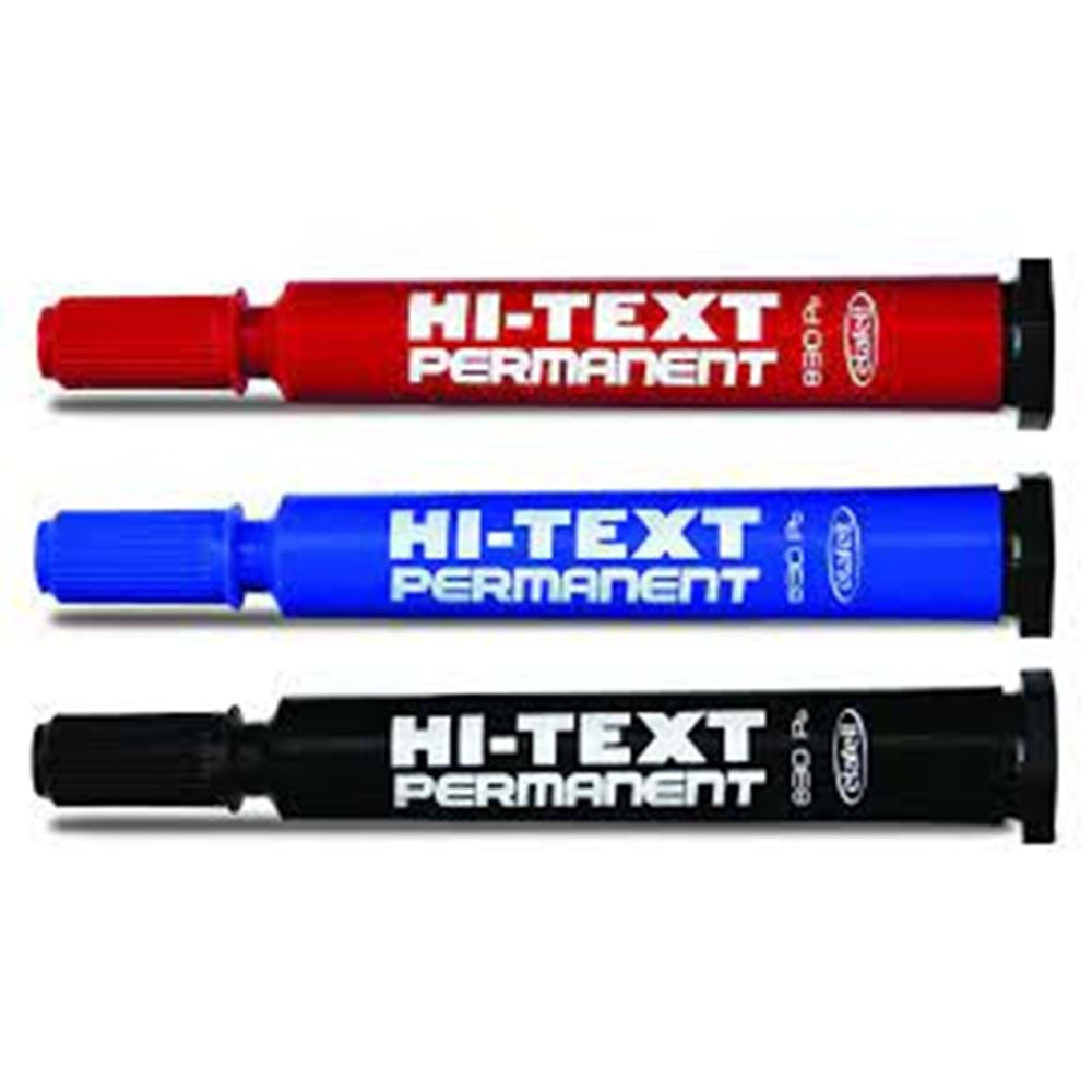 hi-text permanent marker asetat kalemi mavi kesik uç