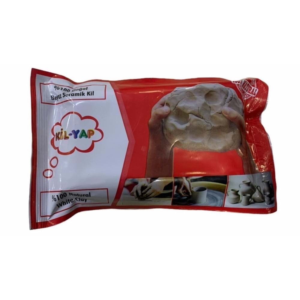 kilyap beyaz seramik hamuru kili 600 gr