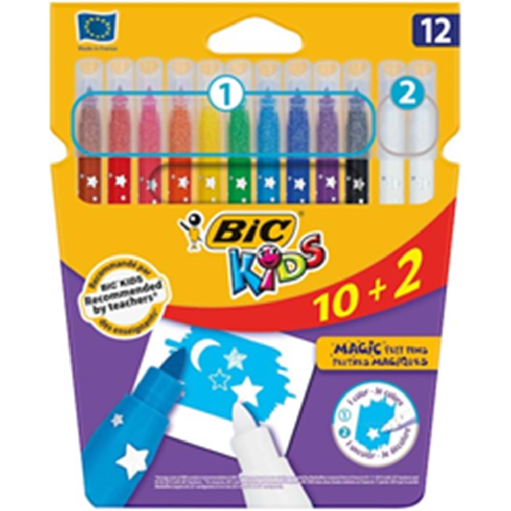 bic keçeli kalem magic 10+2