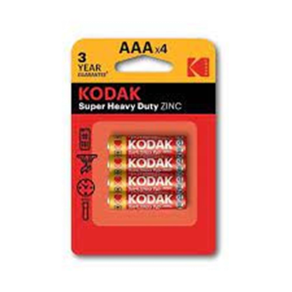 kodak pil ince normal 4 lü