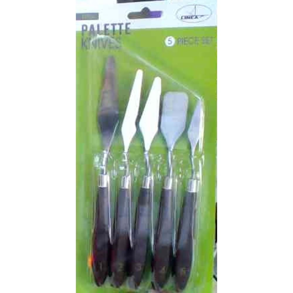 linea metal spatula 5 li set