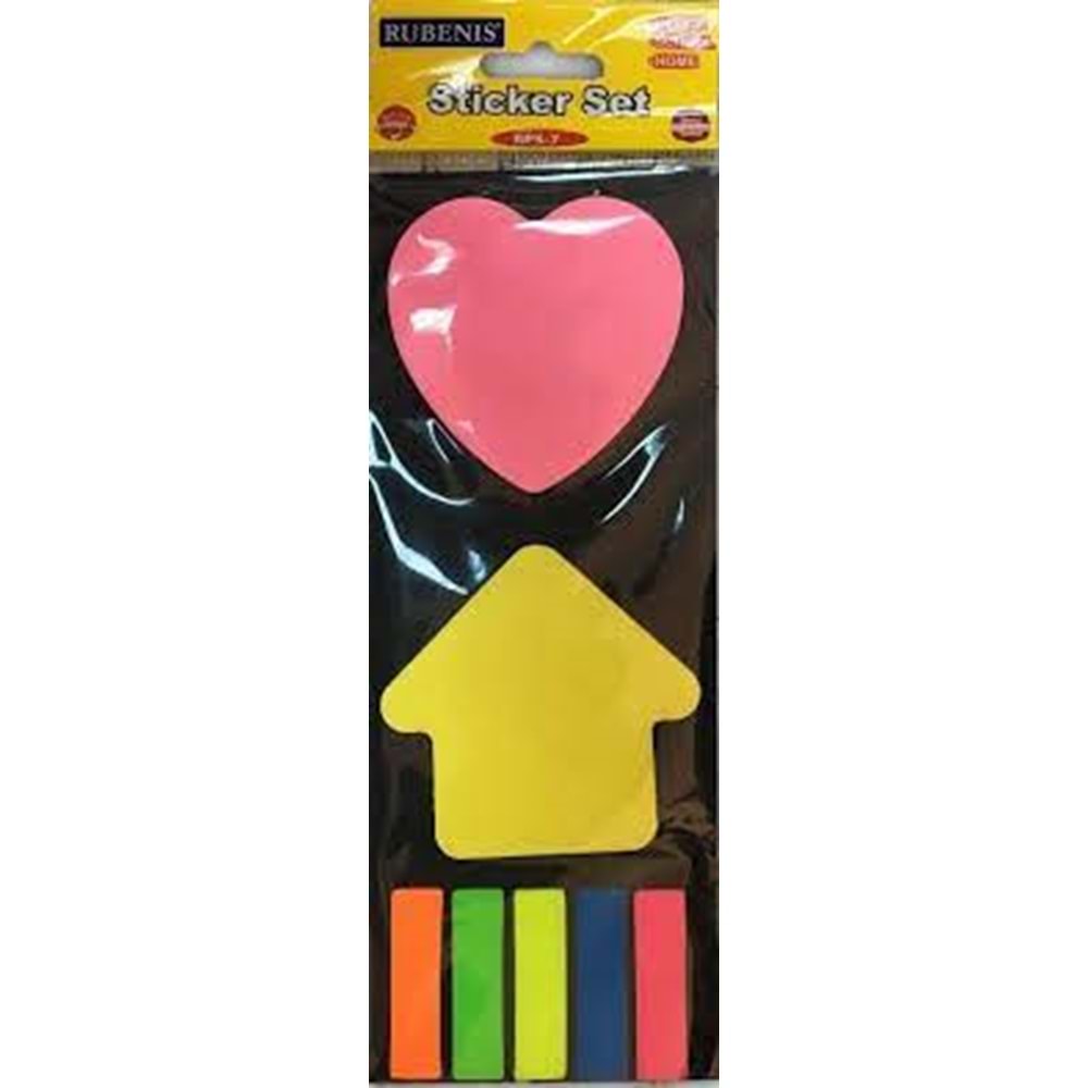 rubenis postit karışık set