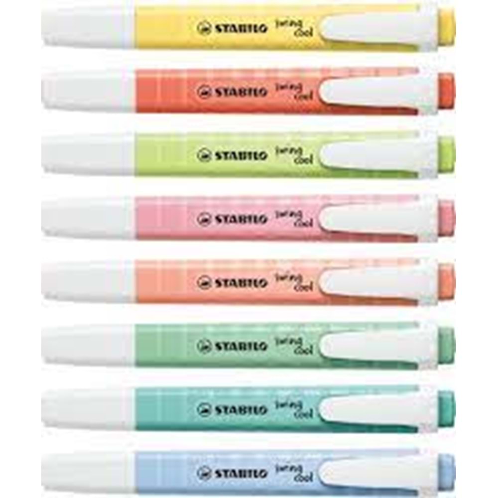 stabilo swing cool fosforlu kalem pastel açık yeşil