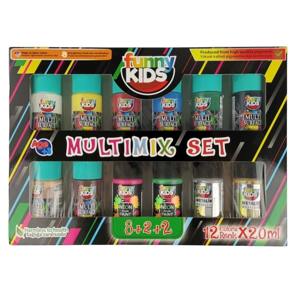 funny kids multimix boya 12 li