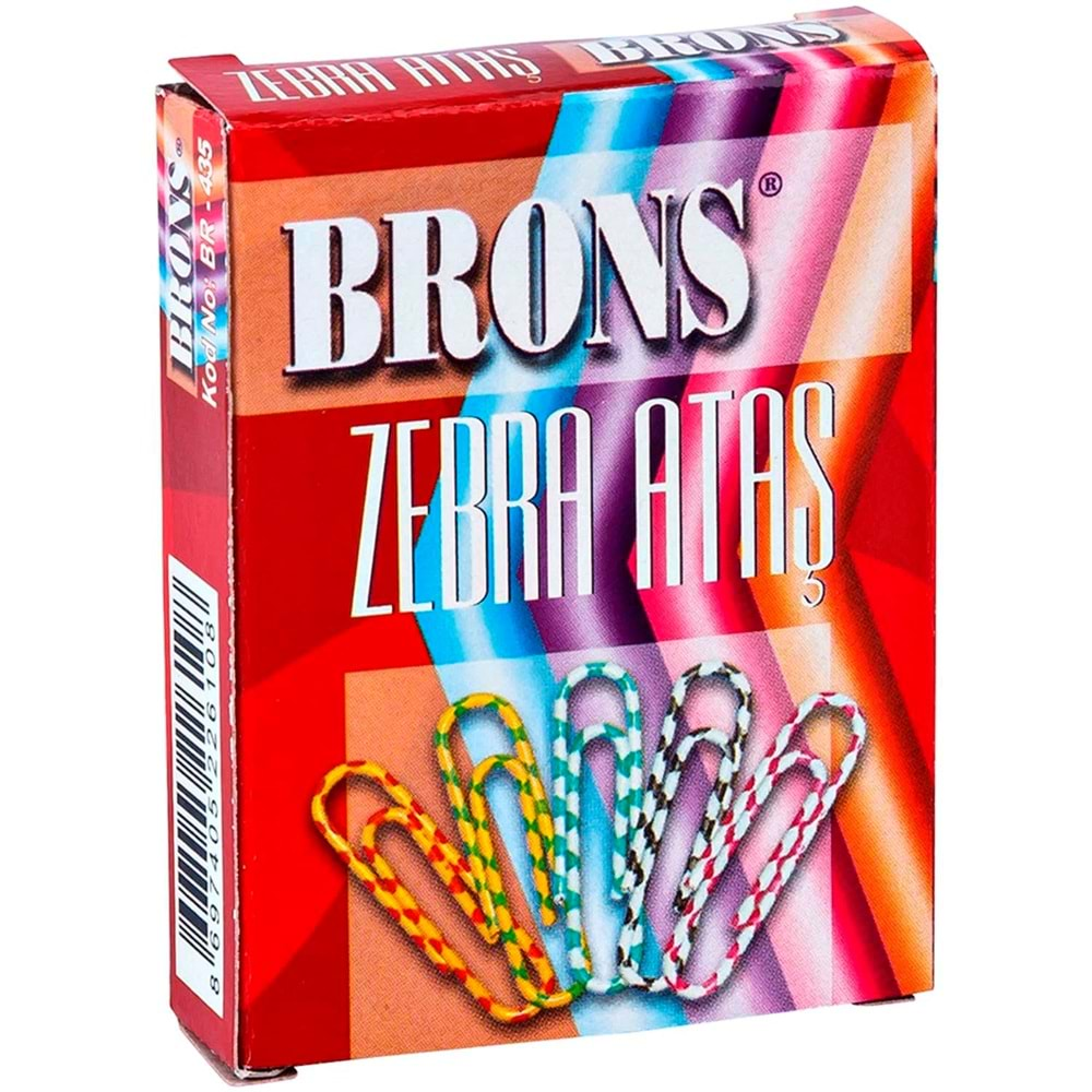 brons zebra renkli ataş