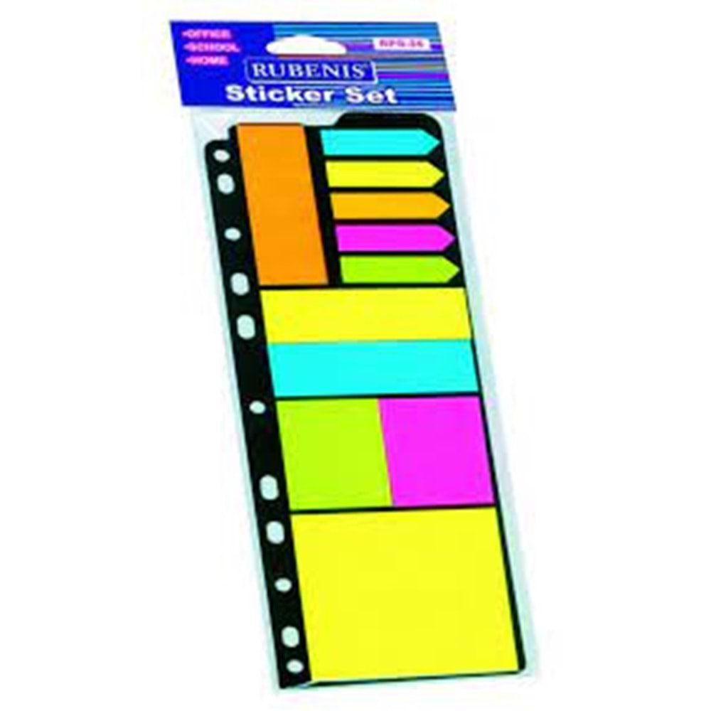 rubenis postit karışık set