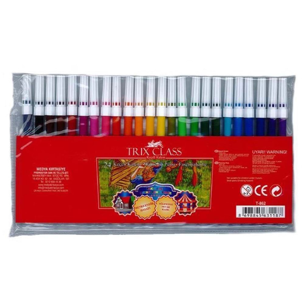mod keçeli kalem 24 lü