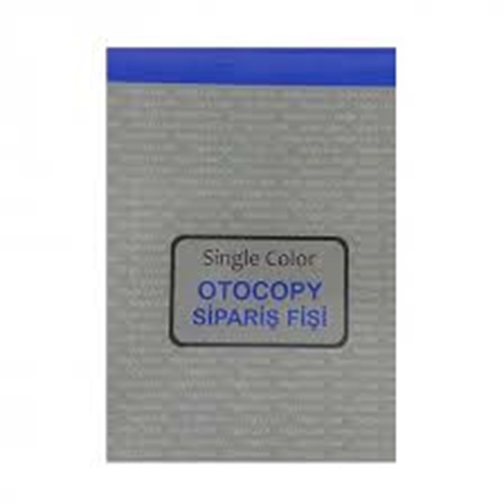 single color sipariş fişi otokopili 50x2