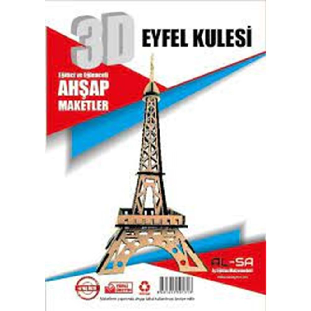 al-sa ahşap maket eyfel kulesi