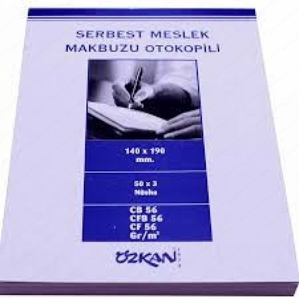 özkan serbest meslek makbuzu otokopili 50x3