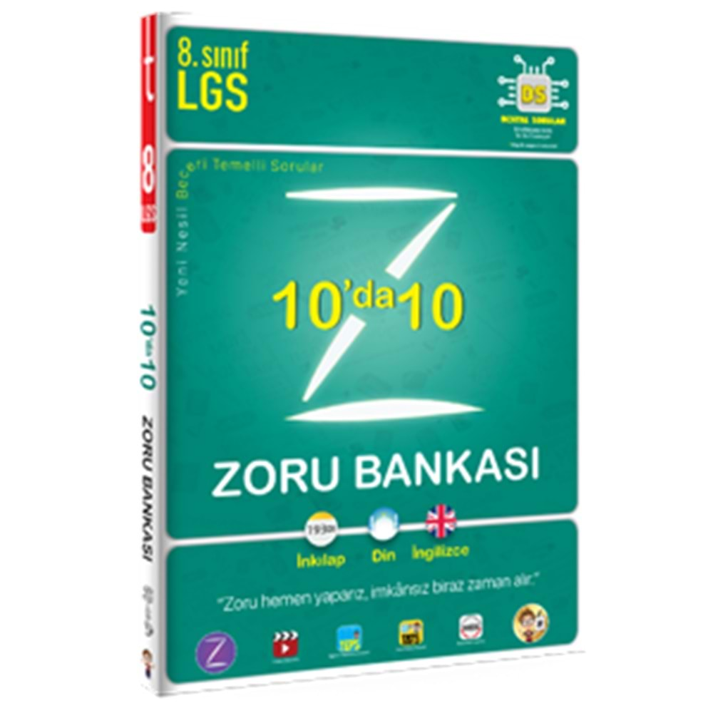 tonguç 8 sınıf 10 da 10 zoru bankası