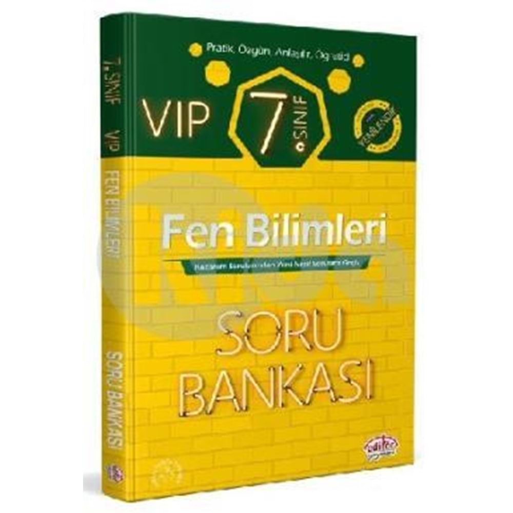 Editör 7. Sınıf VIP Fen Bilimleri Soru Bankası