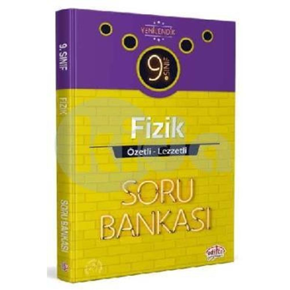 Editör 9. Sınıf VIP Fizik Özetli Lezzetli Soru Bankası