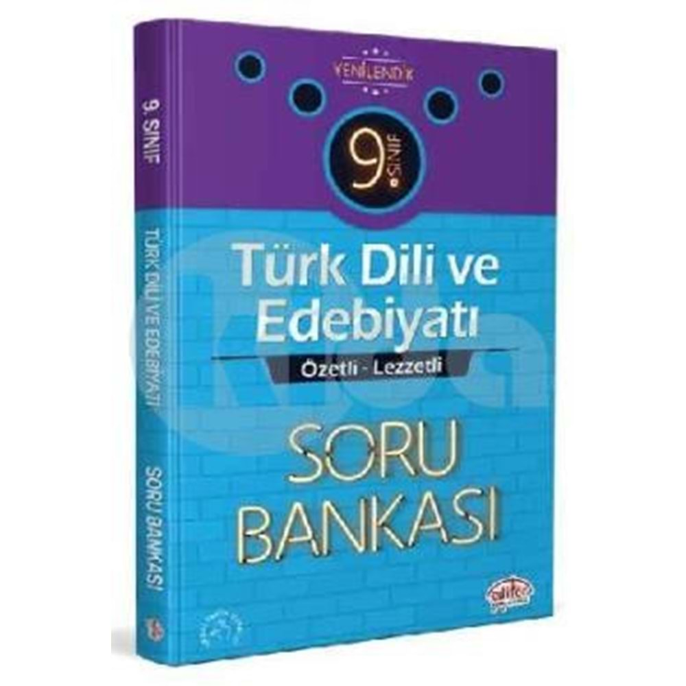 Editör 9. Sınıf Türk Dili ve Edebiyatı Özetli Lezzetli Soru Bankası