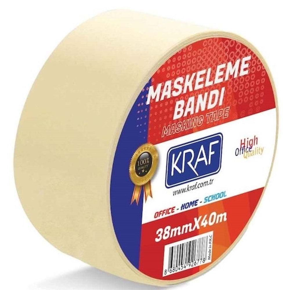 kraf maskeleme kağıt bant 38x40 mt