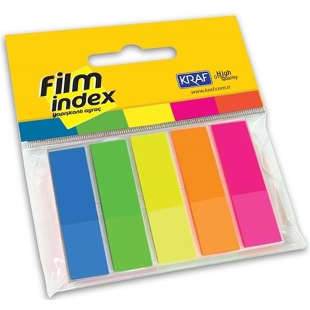 kraf film index postit 5 renk