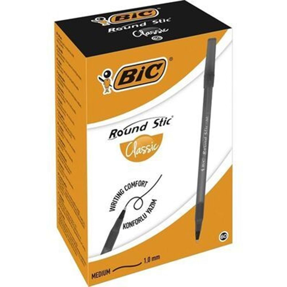 bic tükenmez kalem siyah 60 lı