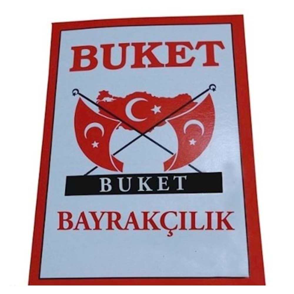 buket türk bayrak kumaş 80x120 cm