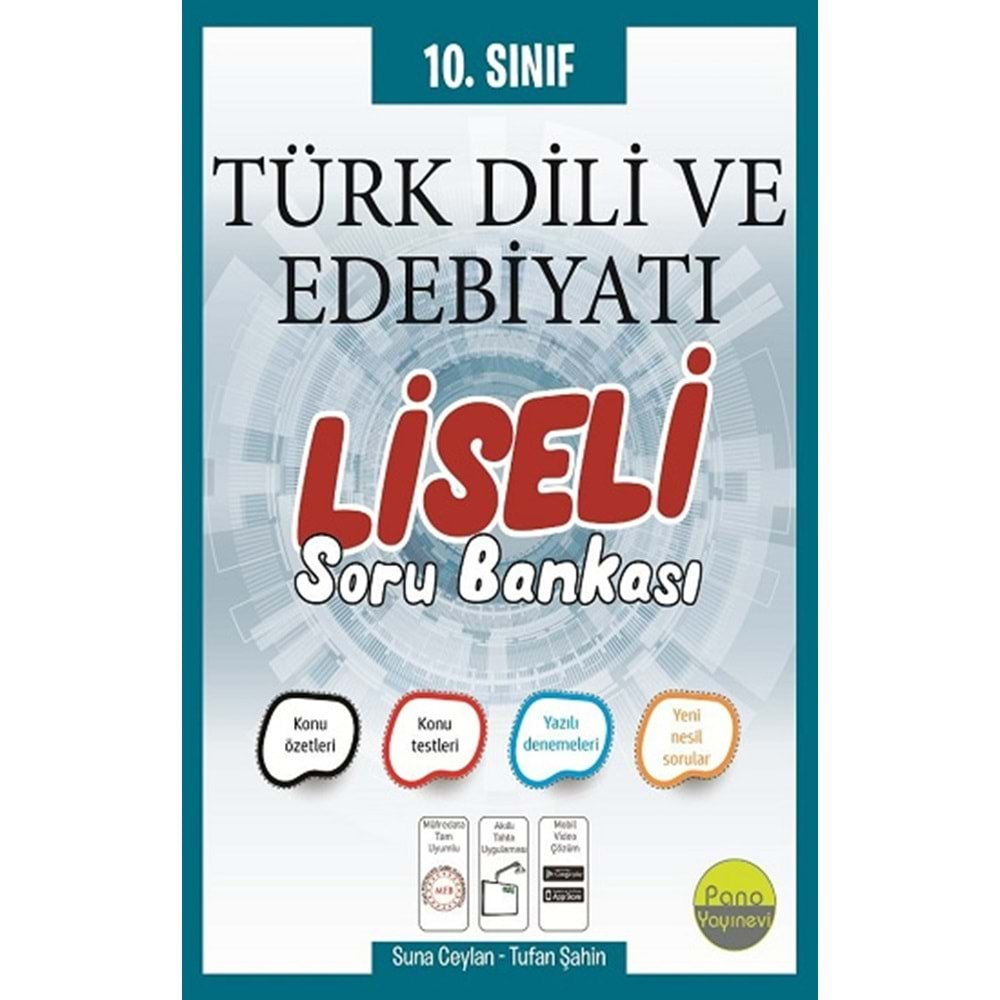 Pano 10. Sınıf Türk Dili ve Edebiyatı Liseli Soru Bankası