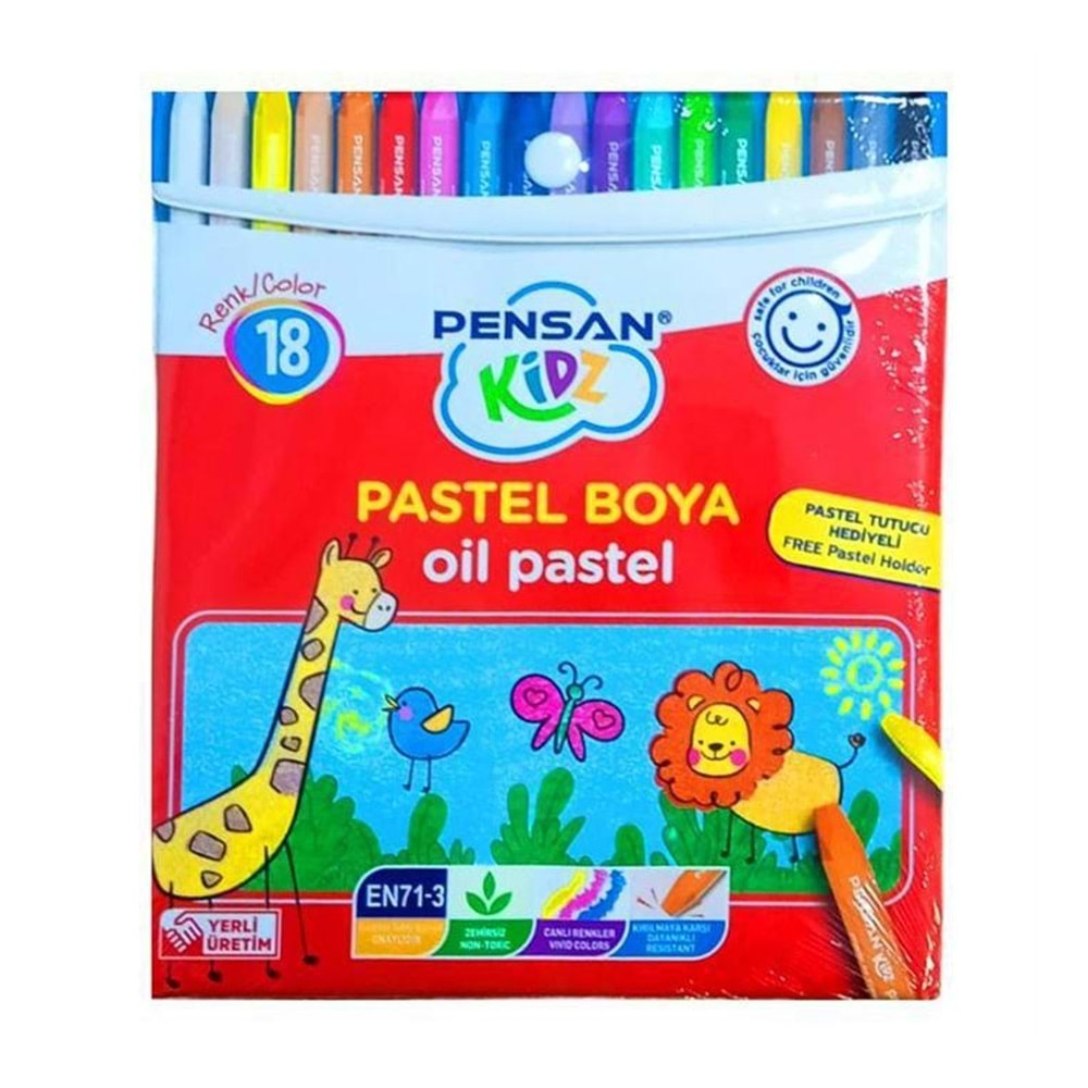 pensan pastel boya 18 li çantalı