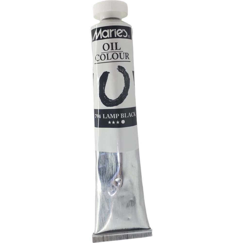 maries yağlı boya lamp black 50 ml