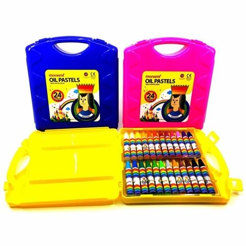 monami pastel boya 24 lü çantalı