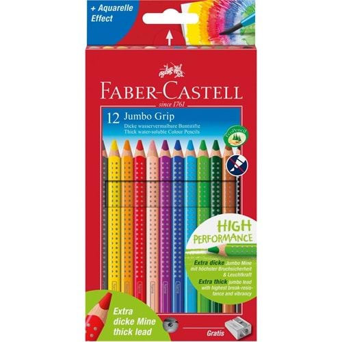 faber jumbo grip kuru boya 12 li