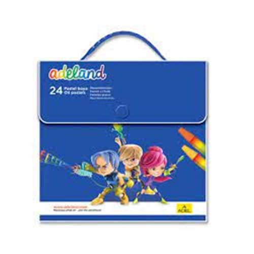 adel pastel boya çantalı 24 lü