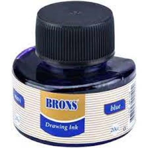 brons çini mürekkebi mavi