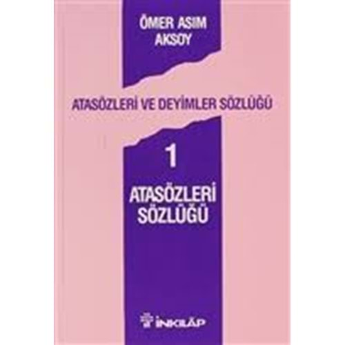 ömer asım aksoy Atasözleri ve Deyimler Sözlüğü 1