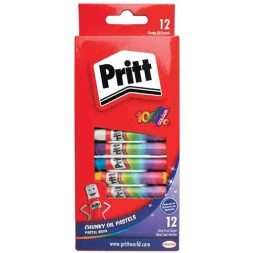 pritt pastel boya 12 li karton kutu