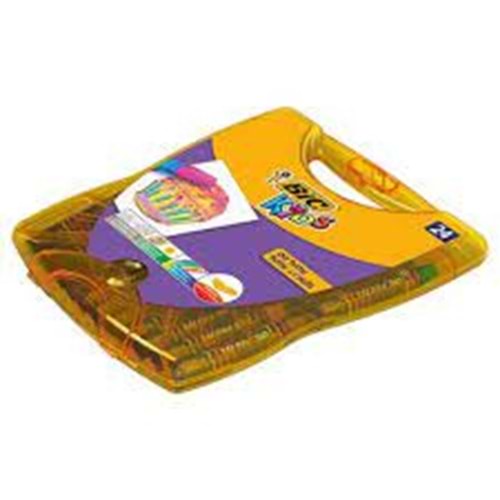 bic pastel boya 24 lü çantalı