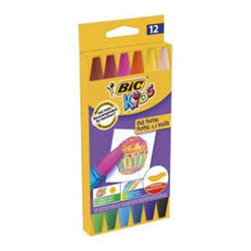 bic pastel boya 12 li karton kutu