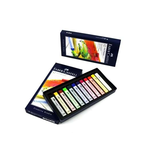 faber soft pastel boya 12 li