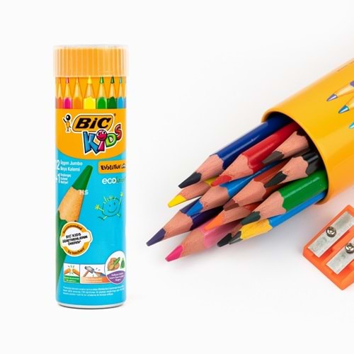 bic kuru boya jumbo 12+1 metal tüp