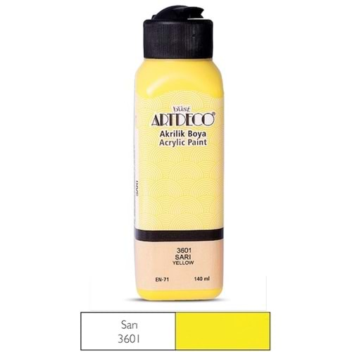 artdeco akrilik boya sarı 140ml