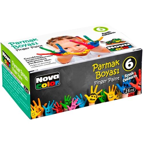 nova color parmak boya 6 lı