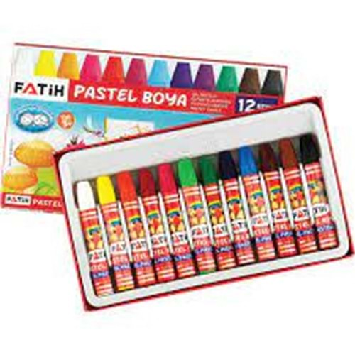 fatih pastel boya 12 li karton