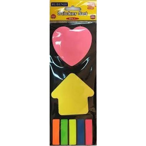 rubenis postit karışık set