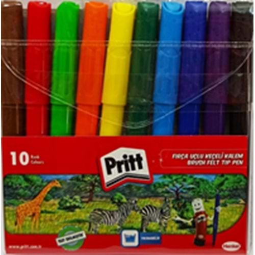 pritt keçeli kalem fırça uçlu 12 li