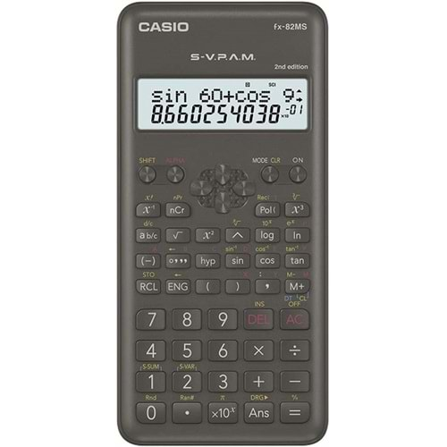 casio hesap makinesi fx-82ms 2. nesil fonksiyonlu bilimsel