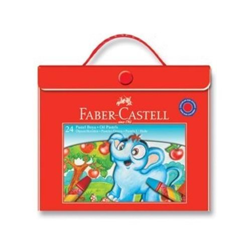 faber pastel boya 24 lü çantalı