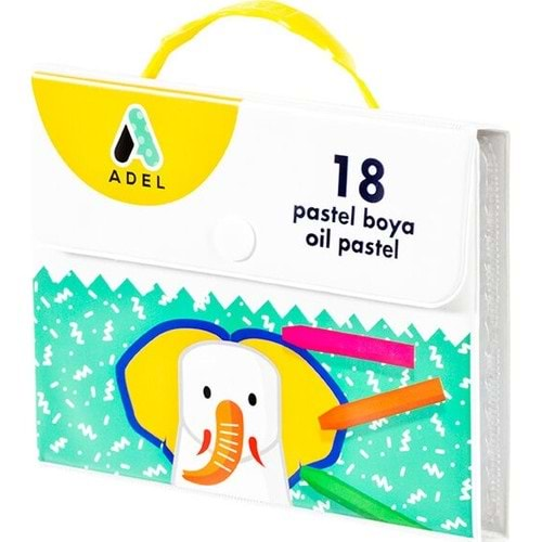 adel pastel boya 18 li çantalı