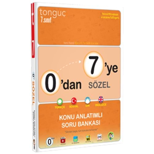 tonguç 0 dan 7 ye sözel konu anlatımlı soru bankası