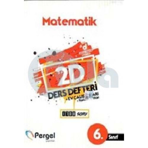 Pergel 6. Sınıf Matematik 2D Ders Defteri