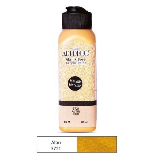 artdeco akrilik boya metalik altın 140 ml